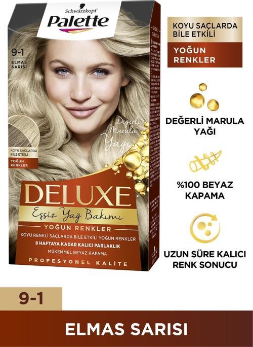 Deluxe Saç Boyası 9-1 Elmas Sarısı