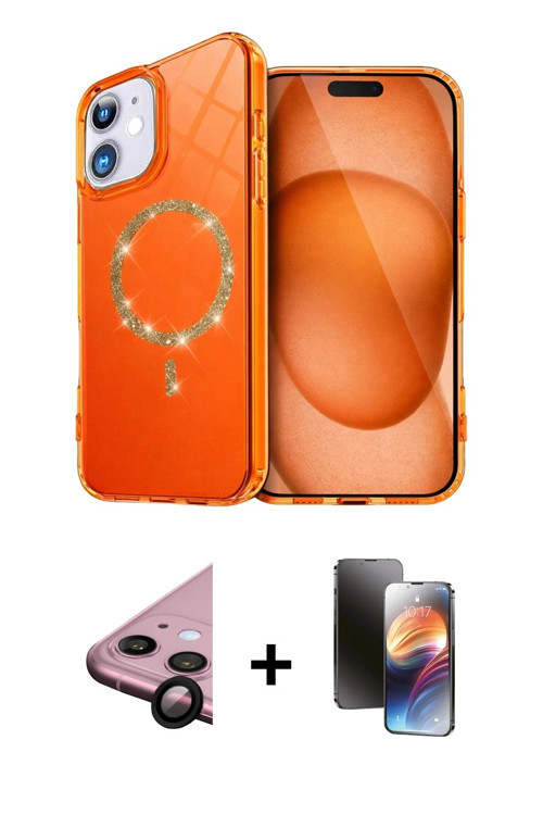 ieg™ iPhone 11 Kılıf Kıvılcım Form Prime - Siyah 3D Antistatik Mat Seramik Nano Ekran Koruyucu + Siy