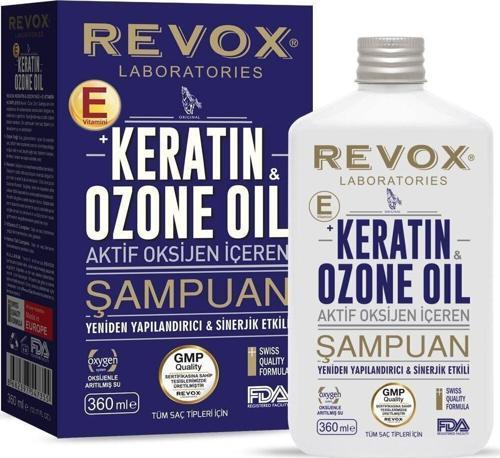 Şampuan Keratin & Ozon Oil Aktif Oksijen İçeren 360 Ml