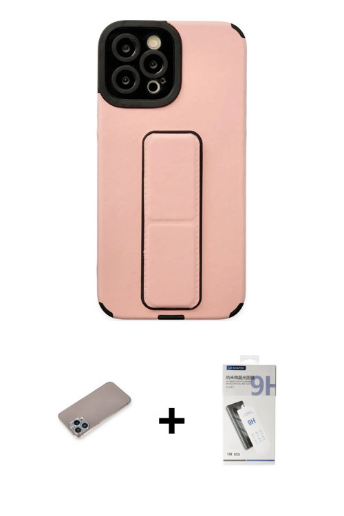 ieg™ iPhone 12 Pro Max Kılıf Çekirdek Yansıma - Şeffaf Uv Polymer Nano Ekran Koruyucu + Sierra Blue