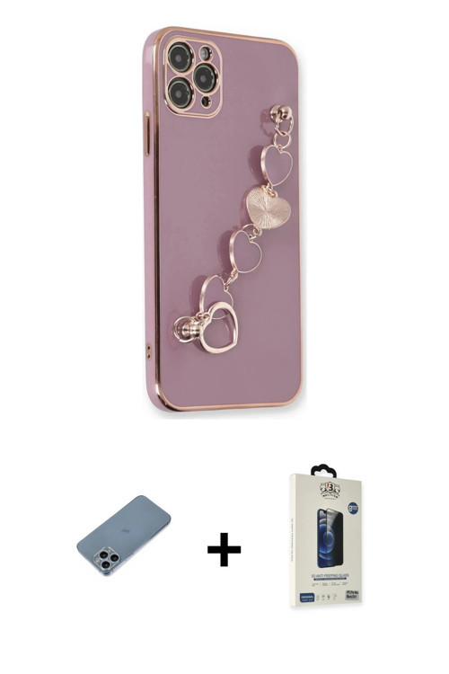ieg™ iPhone 11 Pro Max Kılıf Nova Işık Prime - Siyah Bilvis Hayalet Cam Ekran Koruyucu + Sierra Blue