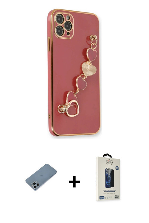 ieg™ iPhone 11 Pro Max Kılıf Nova Işık Prime - Siyah Bilvis Hayalet Cam Ekran Koruyucu + Sierra Blue