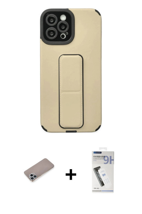 ieg™ iPhone 12 Pro Max Kılıf Çekirdek Yansıma - Şeffaf Uv Polymer Nano Ekran Koruyucu + Sierra Blue