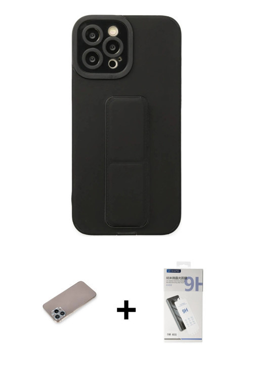 ieg™ iPhone 12 Pro Max Kılıf Çekirdek Yansıma - Şeffaf Uv Polymer Nano Ekran Koruyucu + Sierra Blue
