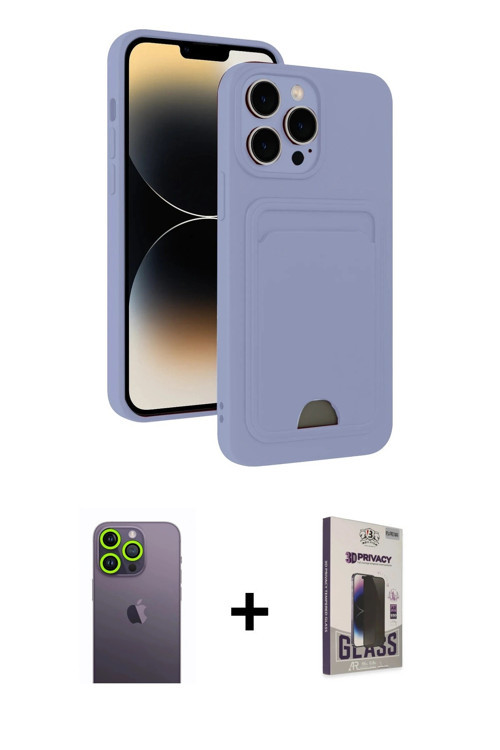 ieg™ iPhone 13 Pro Max Kılıf Vadi Çizgi Prime - Siyah Bilvis Hayalet Cam Ekran Koruyucu + Yeşil Neon