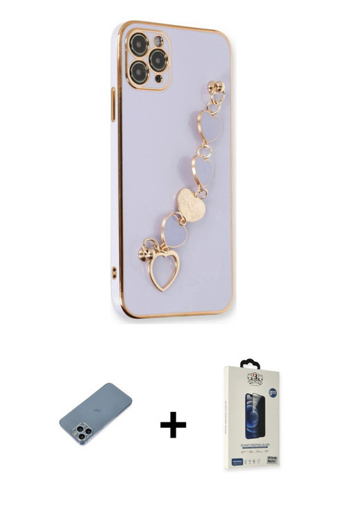 ieg™ iPhone 11 Pro Max Kılıf Nova Işık Prime - Siyah Bilvis Hayalet Cam Ekran Koruyucu + Sierra Blue