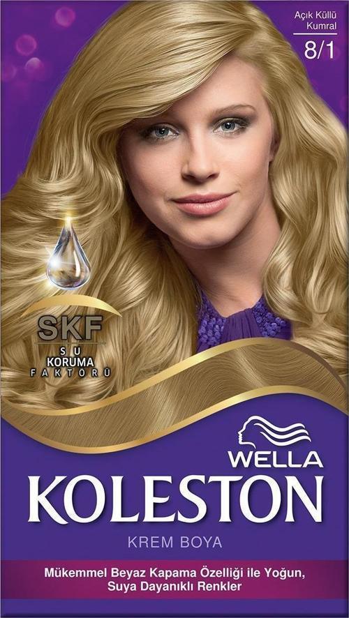 Koleston Kit Saç Boyası 8/1 Açık Küllü Kumral
