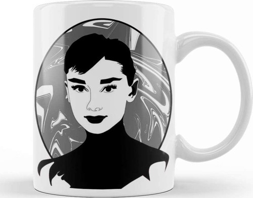 Audrey Hepburn Kupa Bardak Porselen