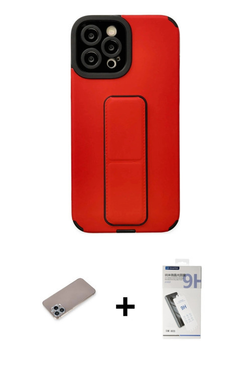ieg™ iPhone 12 Pro Max Kılıf Çekirdek Yansıma - Şeffaf Uv Polymer Nano Ekran Koruyucu + Sierra Blue