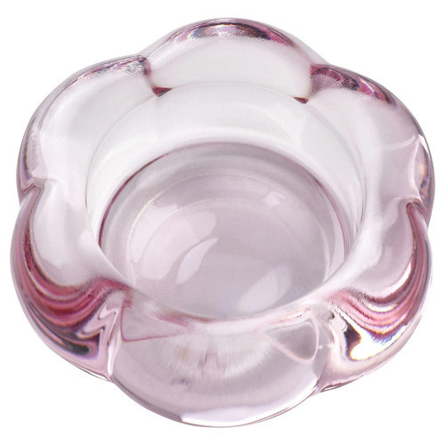 BLADFAGEL 3 lü Set 3 cm Şeffaf Cam Tealight Mumluk Şamdan 3 ADET GÖNDERİLİR