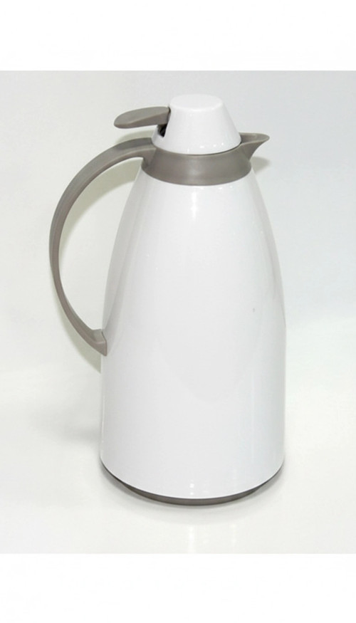 Cam İç Hazneli Vakumlu Termos 1.0 Litre - Sıcak ve Soğuk Tutucu beyaz