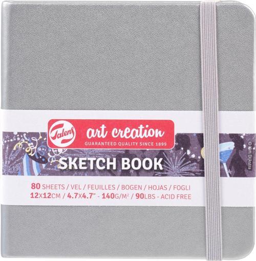 TAC SKETCH BOOK SHINY SILVER 12X12 140GR