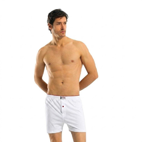6 lı Paket Anıt Erkek Penye Boxer Düz Renk 1146