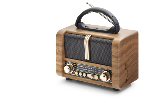 Büro Ev Ofis Hediyesi için 17CM Retro Stil Bluetooth Hoparlör Fm Radyo