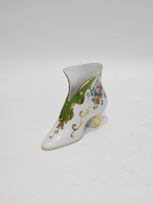 Minyatür Desen Porselen Kadın Ayakkabı Biblo 15x10x6cm (Model 1)