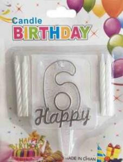 MUM 6 YAŞ HAPPY YAZILI GÜMÜŞ 1 ADET