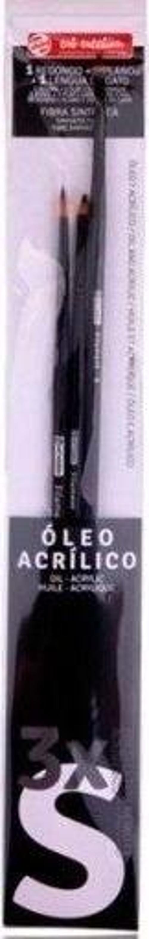 ART CREATION 3'LÜ YAĞLI/AKRLİK FIRÇA SETİ (SMALL) - S