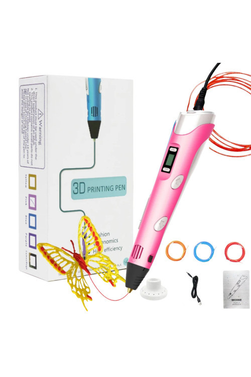 Techmarked 3D Kalem Pembe