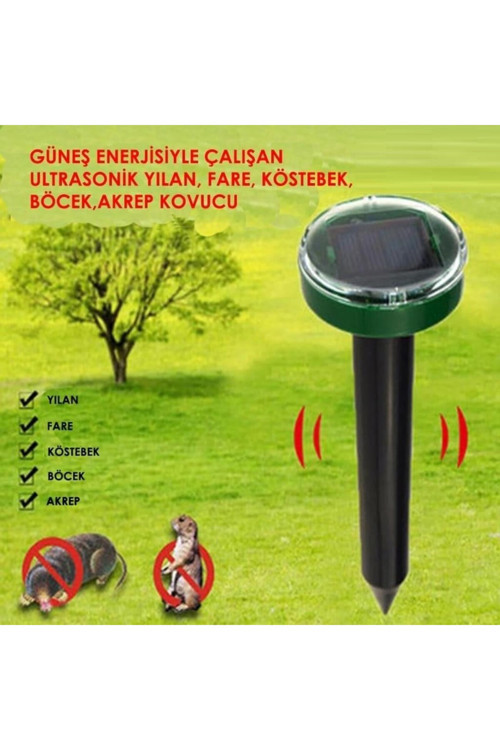 Solar Güneş Enerjili Akrep,Köstebek,Yılan Fare Kovucu 750-1000 M2 Etkili Yuvarlak