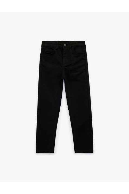 Beli Ayarlanabilir Siyah Erkek Çocuk Jean Pantolon 6SKB40010TD