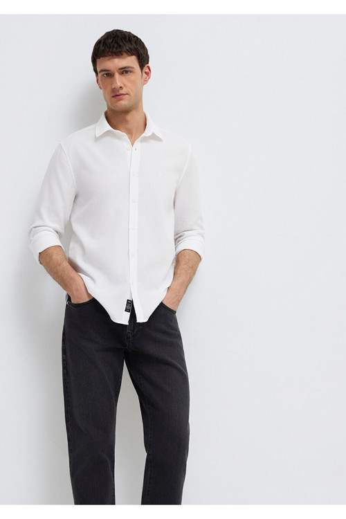 Beyaz Gömlek Slim Fit / Dar Kesim 0211656-620