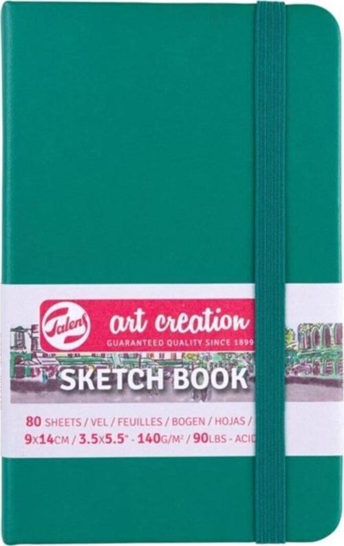 SKETCH BOOK FOREST GREEN 9X14