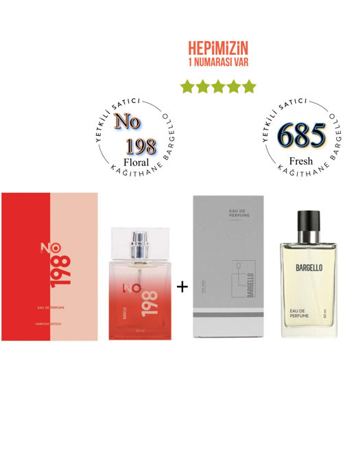 No: 198 + 685 Kadın / Erkek Parfüm Edp 50 ml Floral / Fresh - Mnms198685