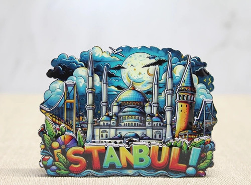 Ahşap İstanbul Temalı Magnet Alk4597