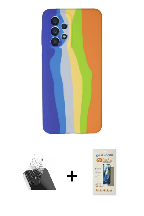 ieg™ Galaxy A53 5G Kılıf Yadigar Çizgi - Siyah 6D Mat Seramik Hayalet Nano Ekran Koruyucu + Şeffaf K