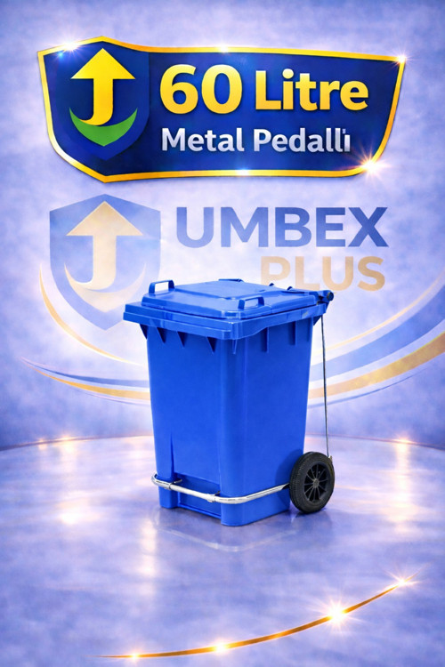 Umbex Plastik Pedallı Çöp Konteyneri 60 Litre Plastik Konteyner - A Isıya Karşı Dayanıklı Malzeme