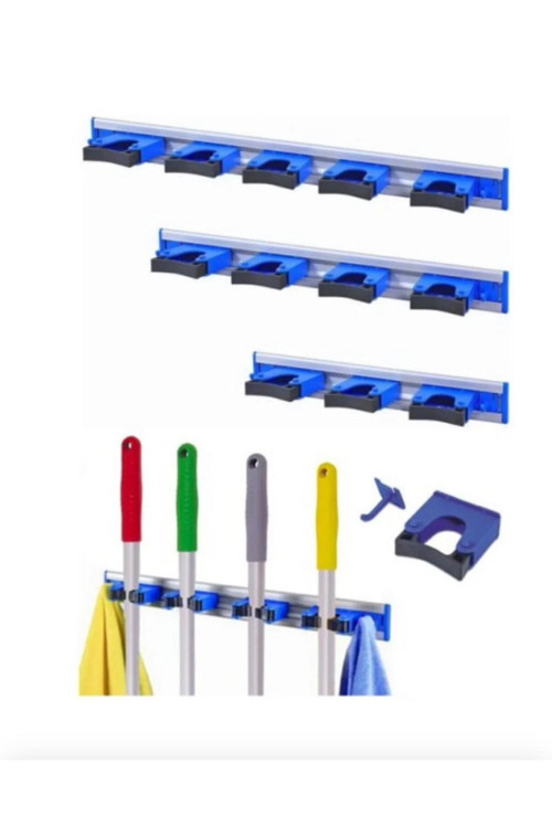 Askılı Mop asma Aparatı Mop Asma Aparatı 4 Askılı Duvara Monteli