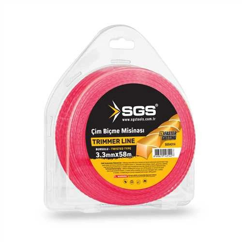TIRPAN MİSİNASI 3.3 MM 58 MT BURGULU (PEMBE)
