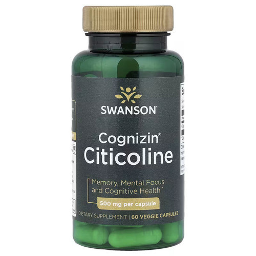 Cognizin Cdp Citicoline Memory Brain & Cognitive 60 Veggie Caps