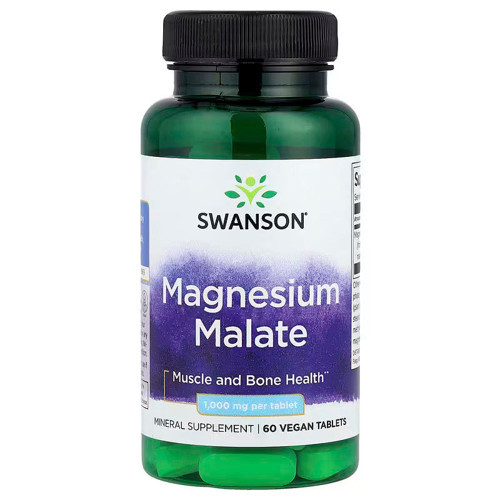 Magnesium Malate Bone Health 1,000 mg 60 Vegan Tablets