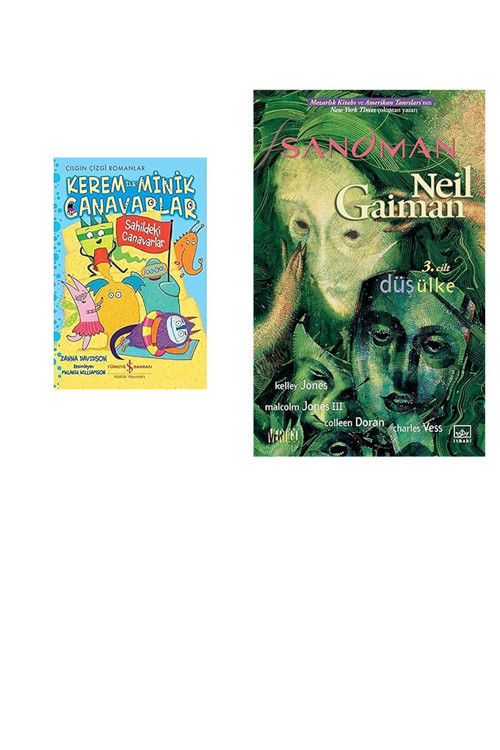 Kerem İle Minik Canavarlar - Sahildeki Canavarlar: Çılgın Çizgi Romanlar + 1 Kitap Daha (Set)