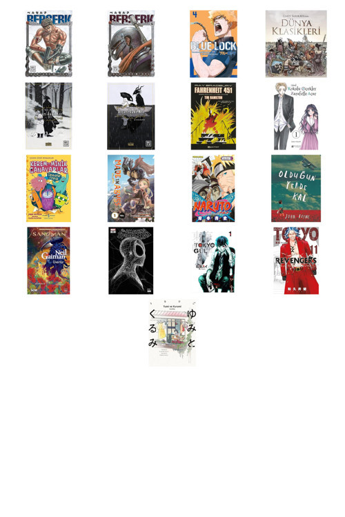 Berserk 2 + 16 Kitap Daha (Set)
