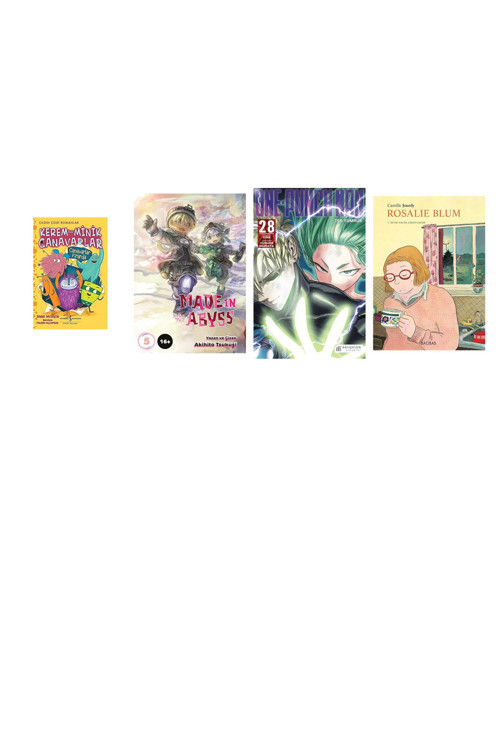 Kerem İle Minik Canavarlar – Canavarlar Firarda + 3 Kitap Daha (Set)