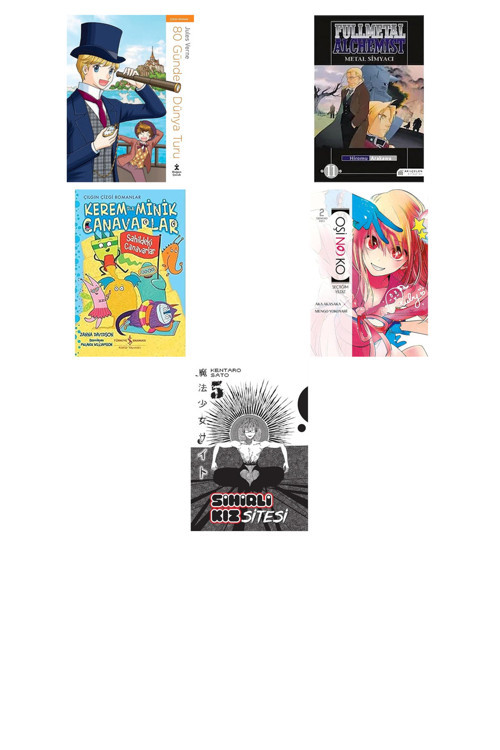 80 Günde Dünya Turu: ( Çizgi Roman ) + 4 Kitap Daha (Set)