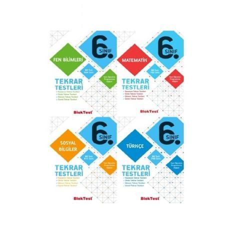 Bloktest Yayınları 6. Sınıf Tekrar Testleri Seti