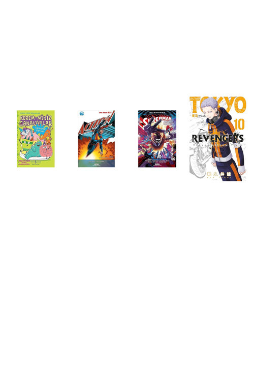 Kerem İle Minik Canavarlar - Canavarlar Partide! + 3 Kitap Daha (Set)