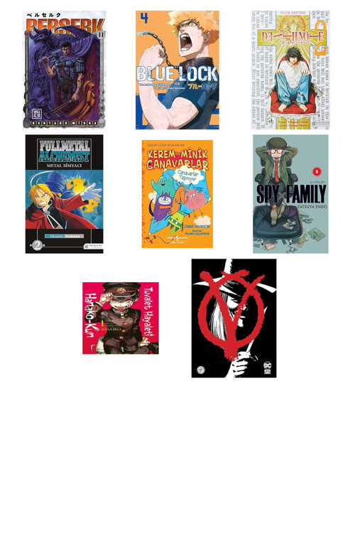Berserk 11 + 7 Kitap Daha (Set)