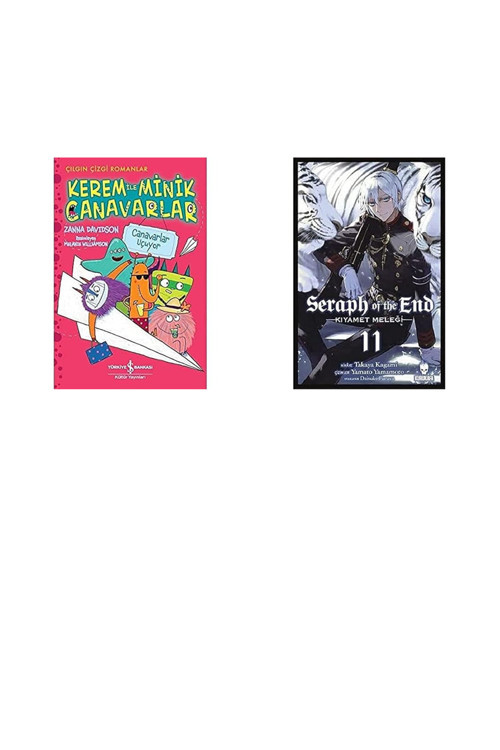 Kerem İle Minik Canavarlar - Canavarlar Uçuyor + 1 Kitap Daha (Set)