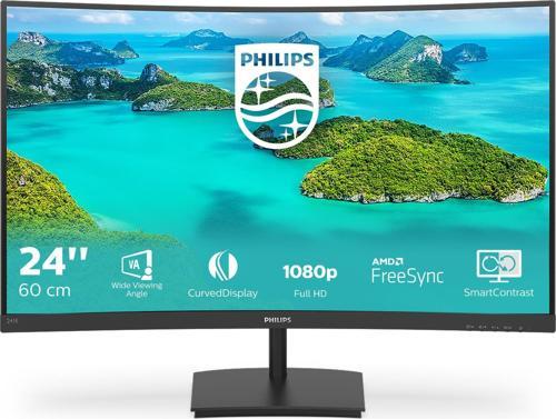 241E1SCA 23.6" 75Hz 4Ms VGA+HDMI FullHD FreeSync VA Curved Vesa Monitör
