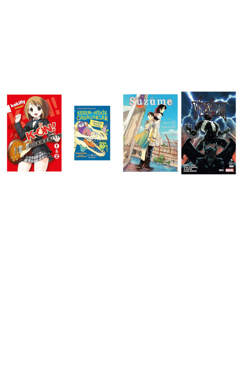 K-On! + 3 Kitap Daha (Set)