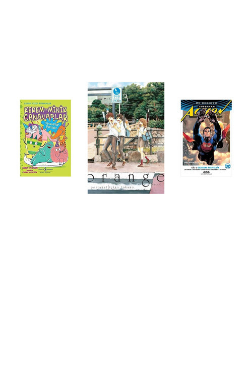 Kerem İle Minik Canavarlar - Canavarlar Partide! + 2 Kitap Daha (Set)