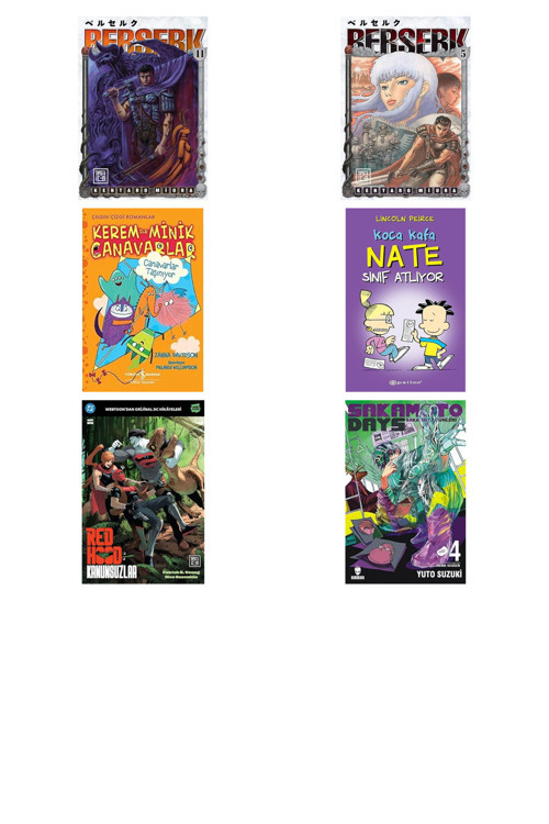 Berserk 11 + 5 Kitap Daha (Set)