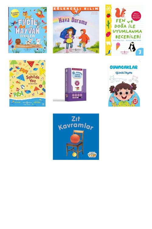 Evcil Hayvan Öyküleri - 5 Dakikalık Öyküler... +6 Eğitim Kitabı