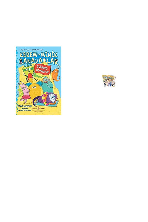 Kerem İle Minik Canavarlar - Sahildeki Canavarlar: Çılgın Çizgi Romanlar + 1 Kitap Daha (Set)