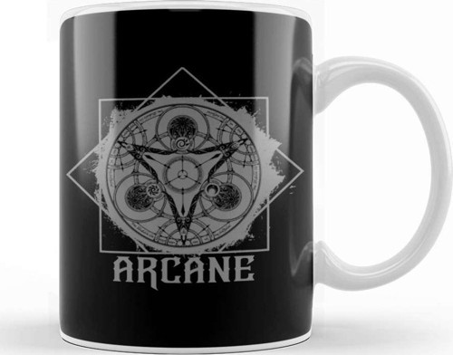 Arcane Symbols Kupa Bardak Porselen