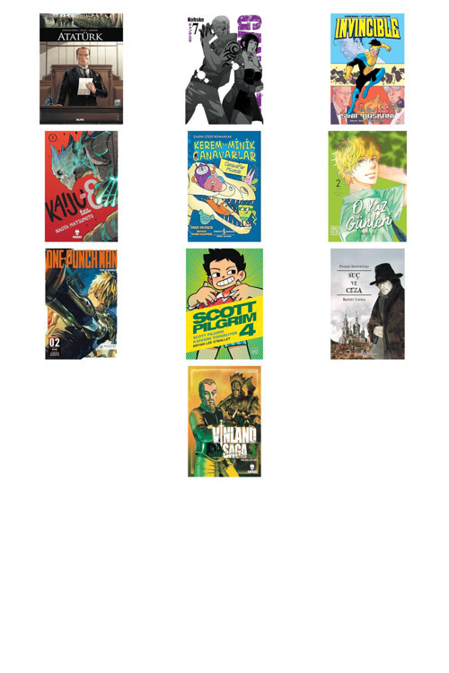 Atatürk (Çizgi Roman) + 9 Kitap Daha (Set)